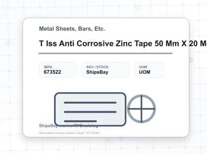 T Iss Anti Corrosive Zinc Tape 50 Mm X 20 Meter - Metal Sheets, Bars, Etc. - IMPA 673522