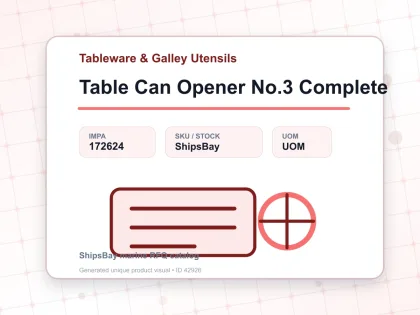 Table Can Opener No.3 Complete - Tableware & Galley Utensils - IMPA 172624