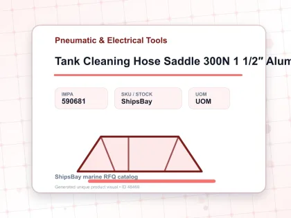 Tank Cleaning Hose Saddle 300N 1 1/2″ Aluminium Alloy - Pneumatic & Electrical Tools - IMPA 590681