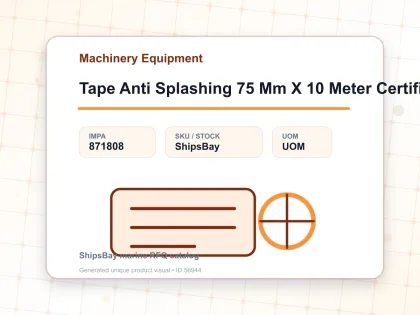 Tape Anti Splashing 75 Mm X 10 Meter Certificated By Abs,Dnv, And Lloyd’s Register - Machinery Equipment - IMPA 871808