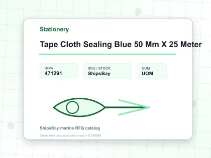 Tape Cloth Sealing Blue 50 Mm X 25 Meter - Stationery - IMPA 471291