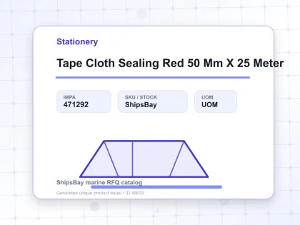 Tape Cloth Sealing Red 50 Mm X 25 Meter - Stationery - IMPA 471292
