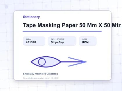 Tape Masking Paper 50 Mm X 50 Mtr - Stationery - IMPA 471378