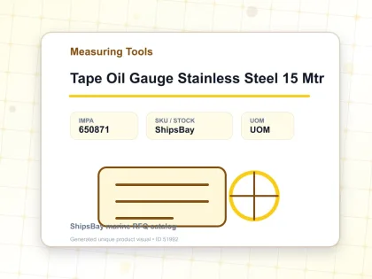 Tape Oil Gauge Stainless Steel 15 Mtr - Measuring Tools - IMPA 650871