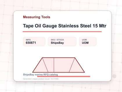 Tape Oil Gauge Stainless Steel 15 Mtr - Measuring Tools - IMPA 650871