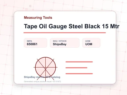 Tape Oil Gauge Steel Black 15 Mtr - Measuring Tools - IMPA 650861