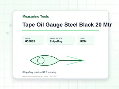 Tape Oil Gauge Steel Black 20 Mtr - Measuring Tools - IMPA 650862