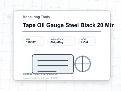 Tape Oil Gauge Steel Black 20 Mtr - Measuring Tools - IMPA 650867