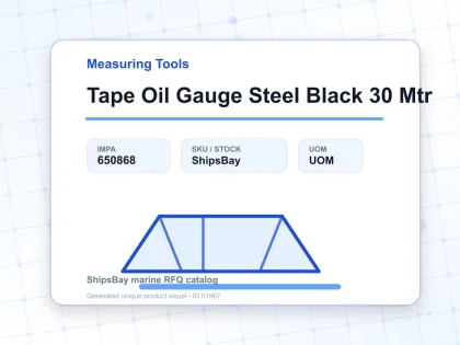 Tape Oil Gauge Steel Black 30 Mtr - Measuring Tools - IMPA 650868