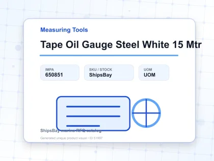 Tape Oil Gauge Steel White 15 Mtr - Measuring Tools - IMPA 650851
