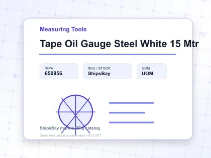 Tape Oil Gauge Steel White 15 Mtr - Measuring Tools - IMPA 650856