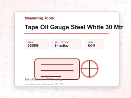Tape Oil Gauge Steel White 30 Mtr - Measuring Tools - IMPA 650858
