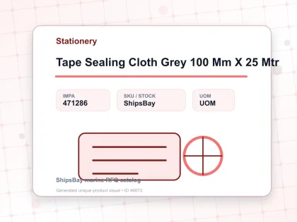 Tape Sealing Cloth Grey 100 Mm X 25 Mtr - Stationery - IMPA 471286