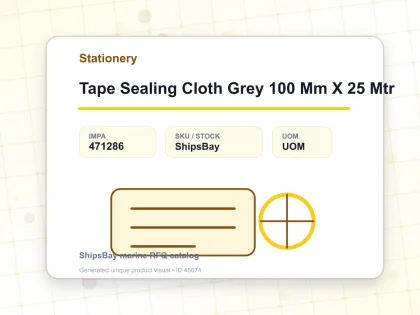 Tape Sealing Cloth Grey 100 Mm X 25 Mtr - Stationery - IMPA 471286