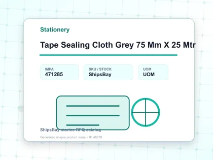 Tape Sealing Cloth Grey 75 Mm X 25 Mtr - Stationery - IMPA 471285