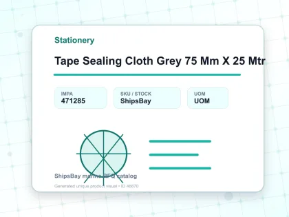 Tape Sealing Cloth Grey 75 Mm X 25 Mtr - Stationery - IMPA 471285