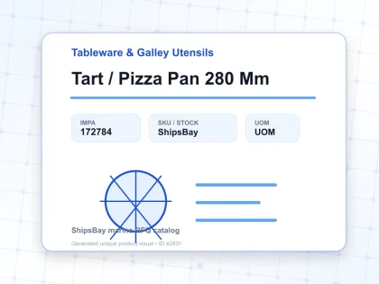 Tart / Pizza Pan 280 Mm - Tableware & Galley Utensils - IMPA 172784