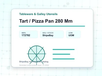 Tart / Pizza Pan 280 Mm - Tableware & Galley Utensils - IMPA 172782