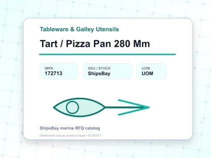 Tart / Pizza Pan 280 Mm - Tableware & Galley Utensils - IMPA 172713