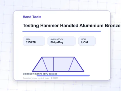 Testing Hammer Handled Aluminium Bronze Non Spark 150 Grm - Hand Tools - IMPA 615720