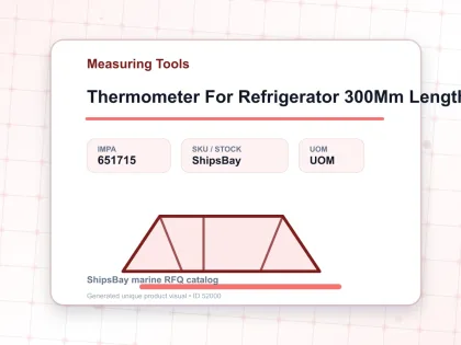 Thermometer For Refrigerator 300Mm Length - Measuring Tools - IMPA 651715