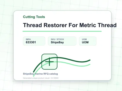 Thread Restorer For Metric Thread - Cutting Tools - IMPA 633301