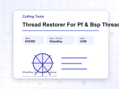 Thread Restorer For Pf & Bsp Thread - Cutting Tools - IMPA 633302