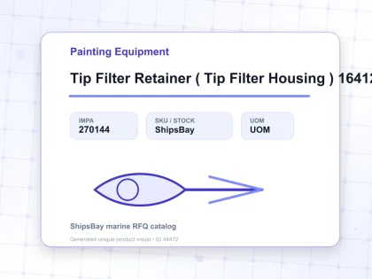 Tip Filter Retainer ( Tip Filter Housing ) 164120 - Painting Equipment - IMPA 270144