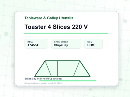 Toaster 4 Slices 220 V - Tableware & Galley Utensils - IMPA 174554