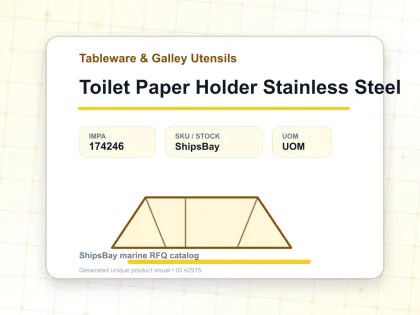 Toilet Paper Holder Stainless Steel - Tableware & Galley Utensils - IMPA 174246