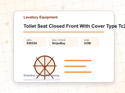 Toilet Seat Closed Front With Cover Type Tc290 - Lavatory Equipment - IMPA 530334
