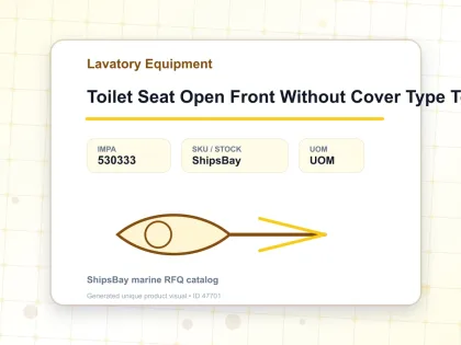 Toilet Seat Open Front Without Cover Type Tc1R - Lavatory Equipment - IMPA 530333