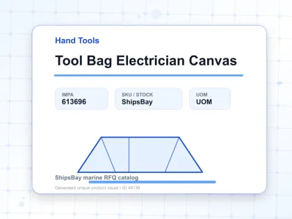 Tool Bag Electrician Canvas - Hand Tools - IMPA 613696