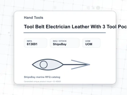 Tool Belt Electrician Leather With 3 Tool Pockets - Hand Tools - IMPA 613691