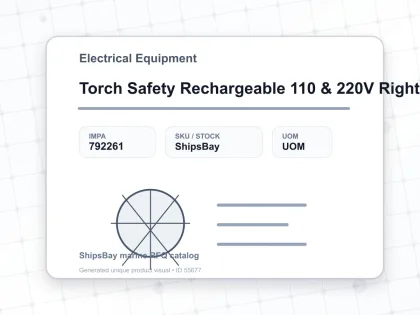 Torch Safety Rechargeable 110 & 220V Right - Electrical Equipment - IMPA 792261