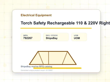 Torch Safety Rechargeable 110 & 220V Right – Angle - Electrical Equipment - IMPA 792267
