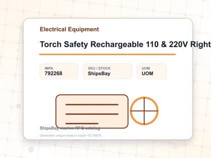 Torch Safety Rechargeable 110 & 220V Right – Angle - Electrical Equipment - IMPA 792268