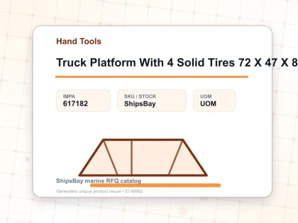 Truck Platform With 4 Solid Tires 72 X 47 X 85 Cm 150 Kg - Hand Tools - IMPA 617182