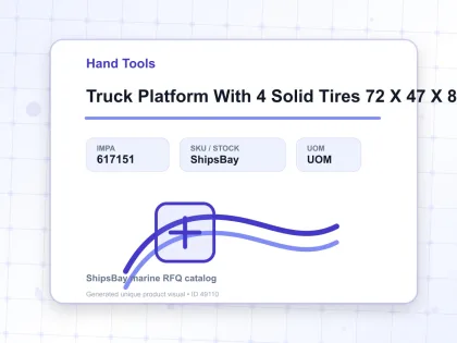 Truck Platform With 4 Solid Tires 72 X 47 X 85 Cm 150 Kg - Hand Tools - IMPA 617151