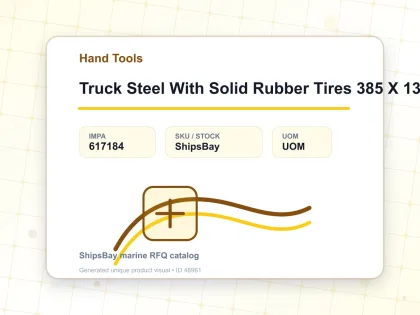 Truck Steel With Solid Rubber Tires 385 X 1300 Mm 100 Kg - Hand Tools - IMPA 617184