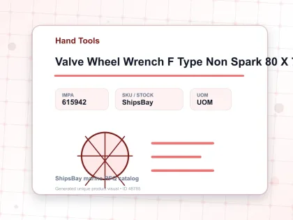 Valve Wheel Wrench F Type Non Spark 80 X 700 Mm - Hand Tools - IMPA 615942