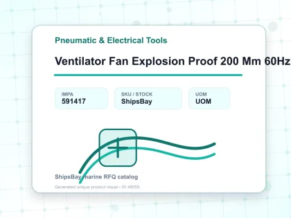 Ventilator Fan Explosion Proof 200 Mm 60Hz 220V - Pneumatic & Electrical Tools - IMPA 591417