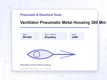 Ventilator Pneumatic Metal Housing 300 Mm ( 12″ ) - Pneumatic & Electrical Tools - IMPA 591425