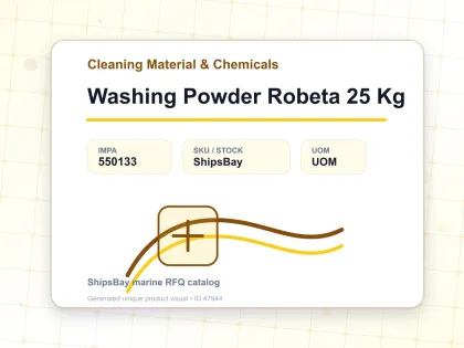Washing Powder Robeta 25 Kg - Cleaning Material & Chemicals - IMPA 550133