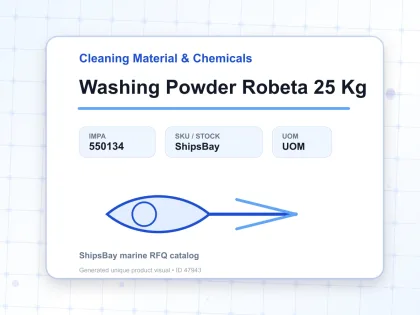 Washing Powder Robeta 25 Kg - Cleaning Material & Chemicals - IMPA 550134