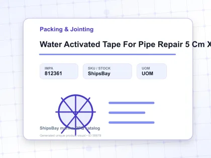 Water Activated Tape For Pipe Repair 5 Cm X 1,5 Mtr Fa Seal - Packing & Jointing - IMPA 812361