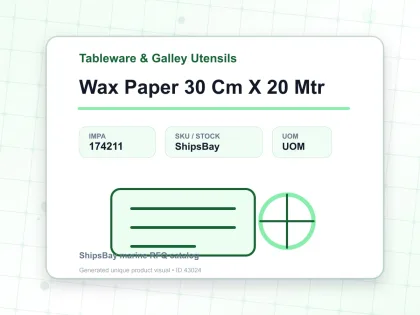 Wax Paper 30 Cm X 20 Mtr - Tableware & Galley Utensils - IMPA 174211