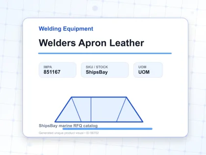 Welders Apron Leather - Welding Equipment - IMPA 851167