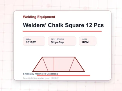 Welders’ Chalk Square 12 Pcs - Welding Equipment - IMPA 851102