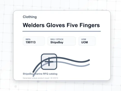 Welders Gloves Five Fingers - Clothing - IMPA 190113